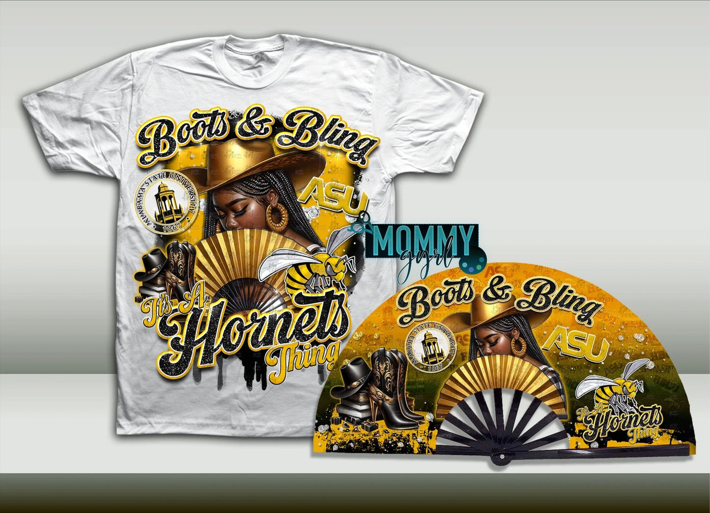Boots and Bling College University Shirt
