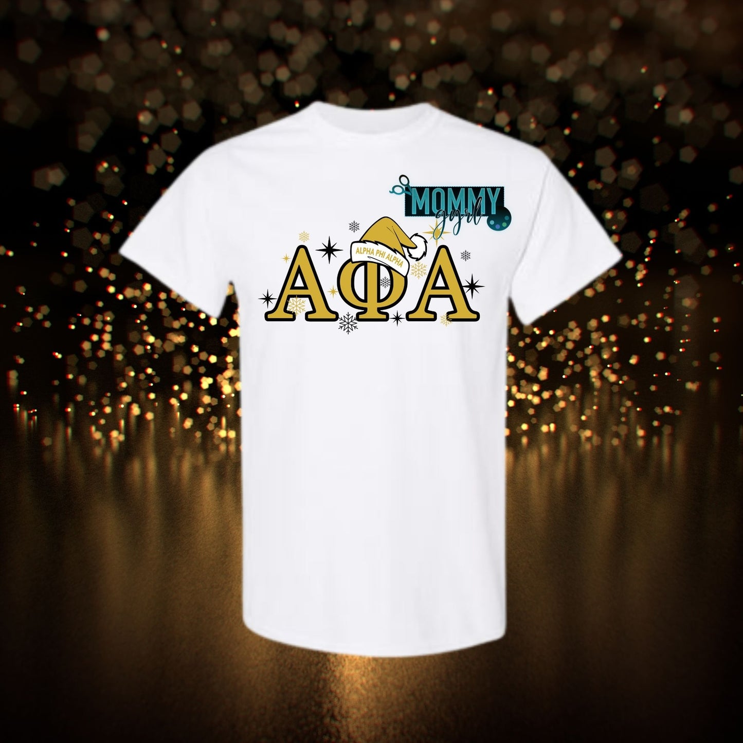 Black & Gold Santa Hat Shirt