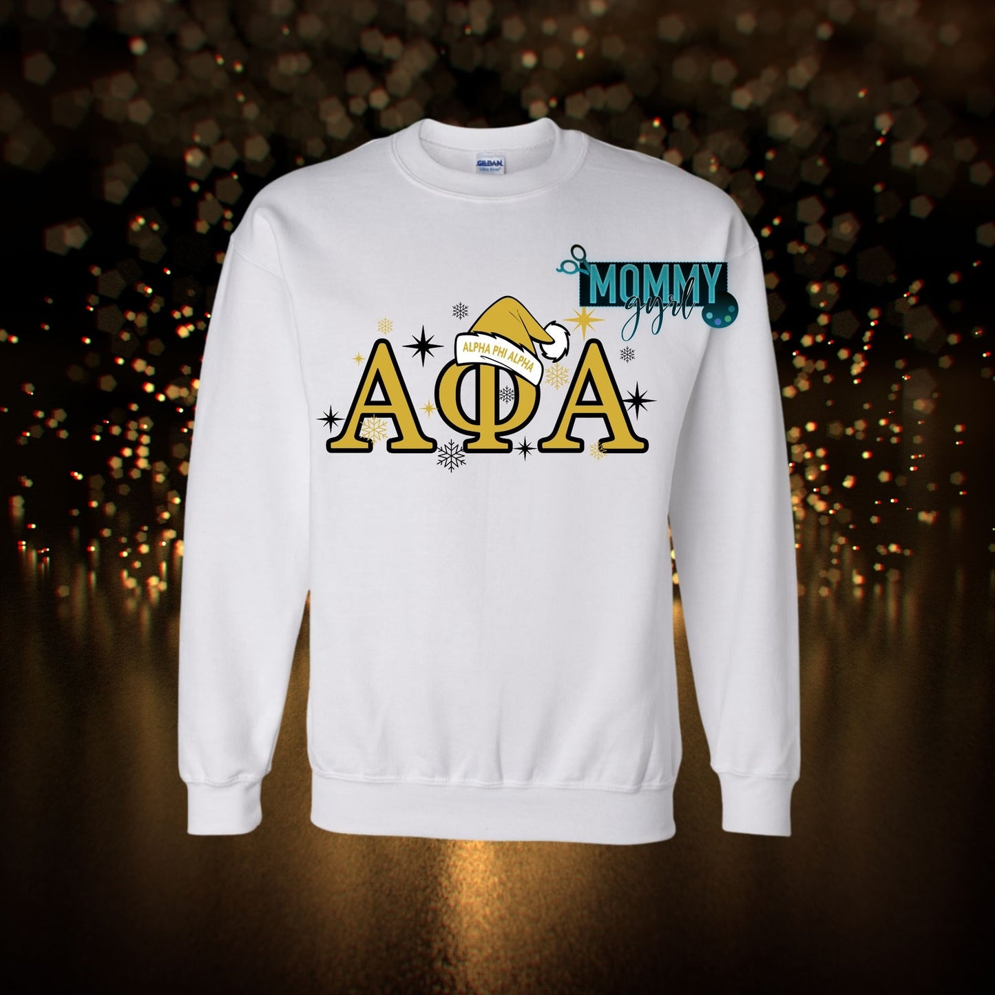 Black & Gold Santa Hat Shirt