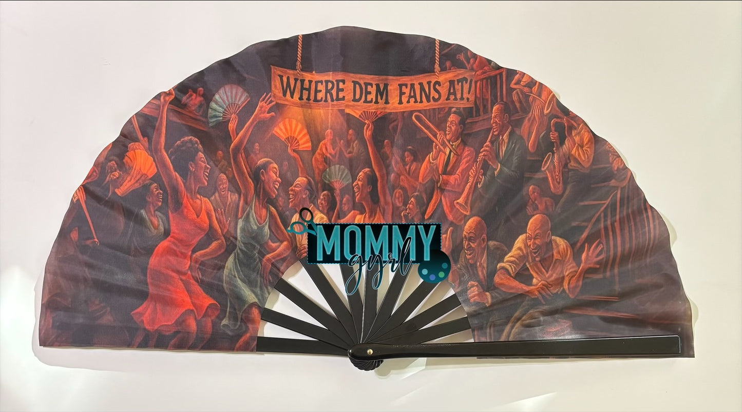 Large Custom Clack Fan