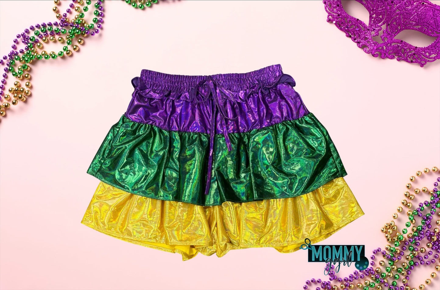Mardi Gras Ruffle Shorts