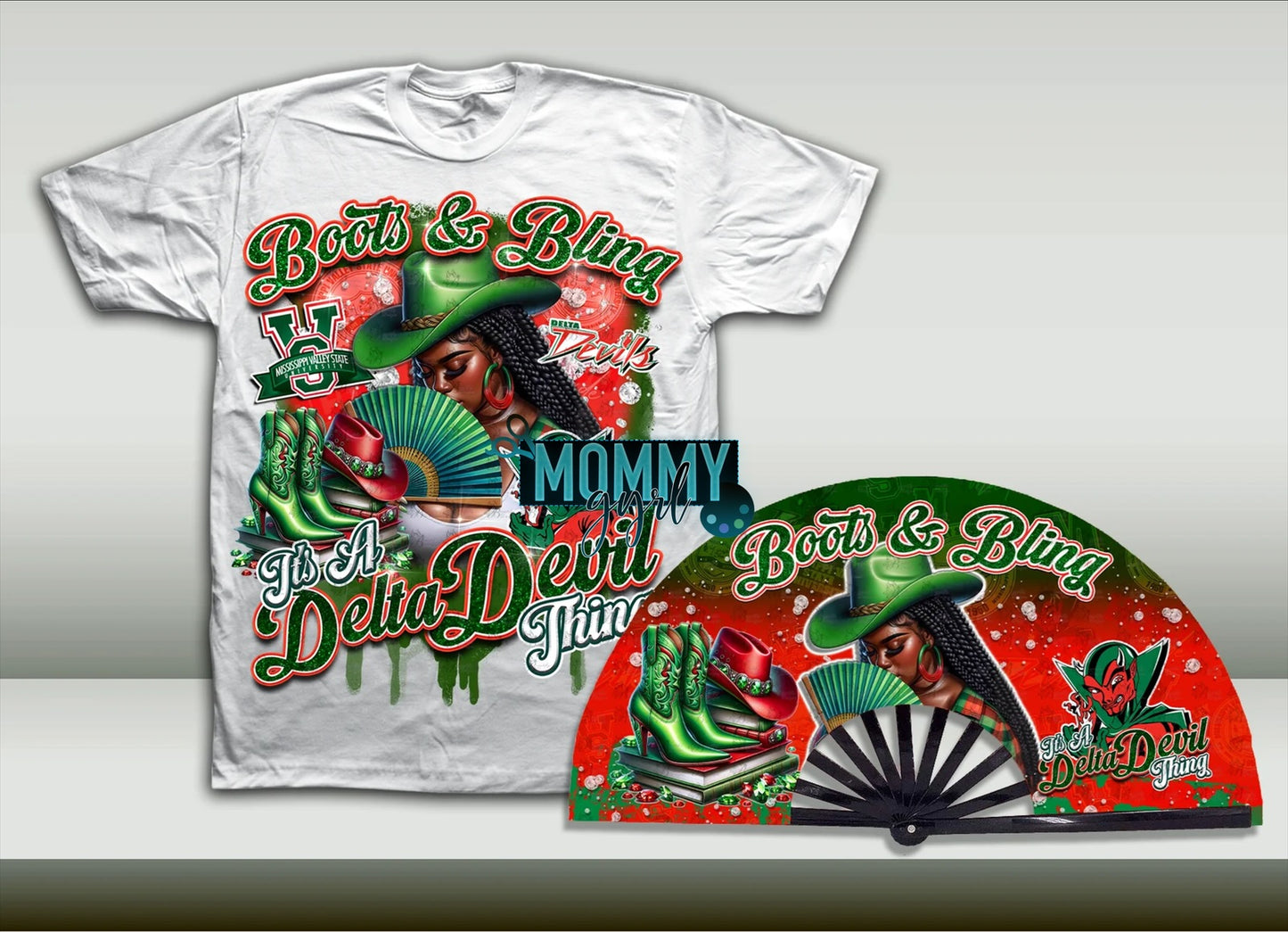 Boots and Bling College University Shirt