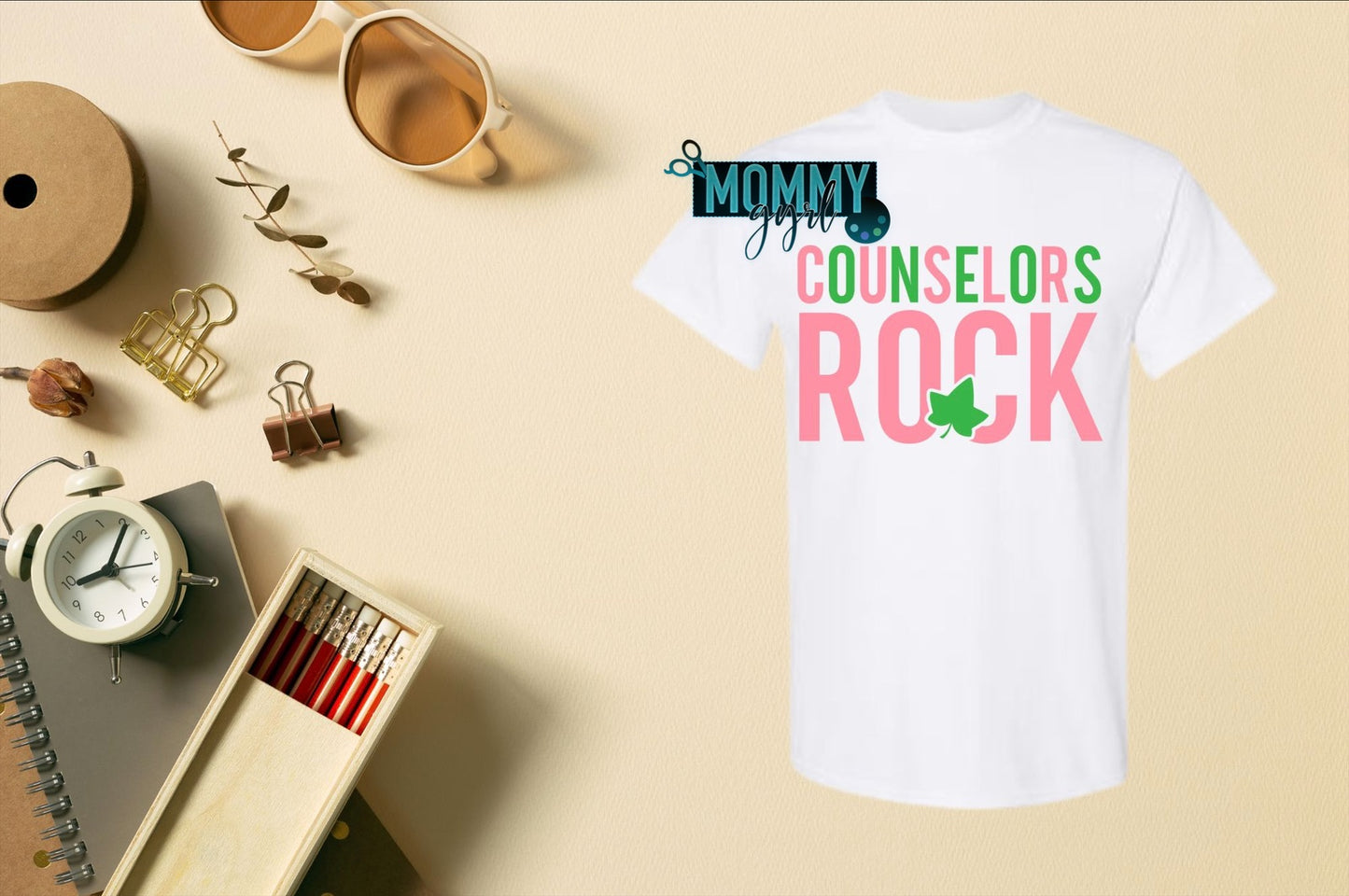 Counselor Pink & Green Shirt