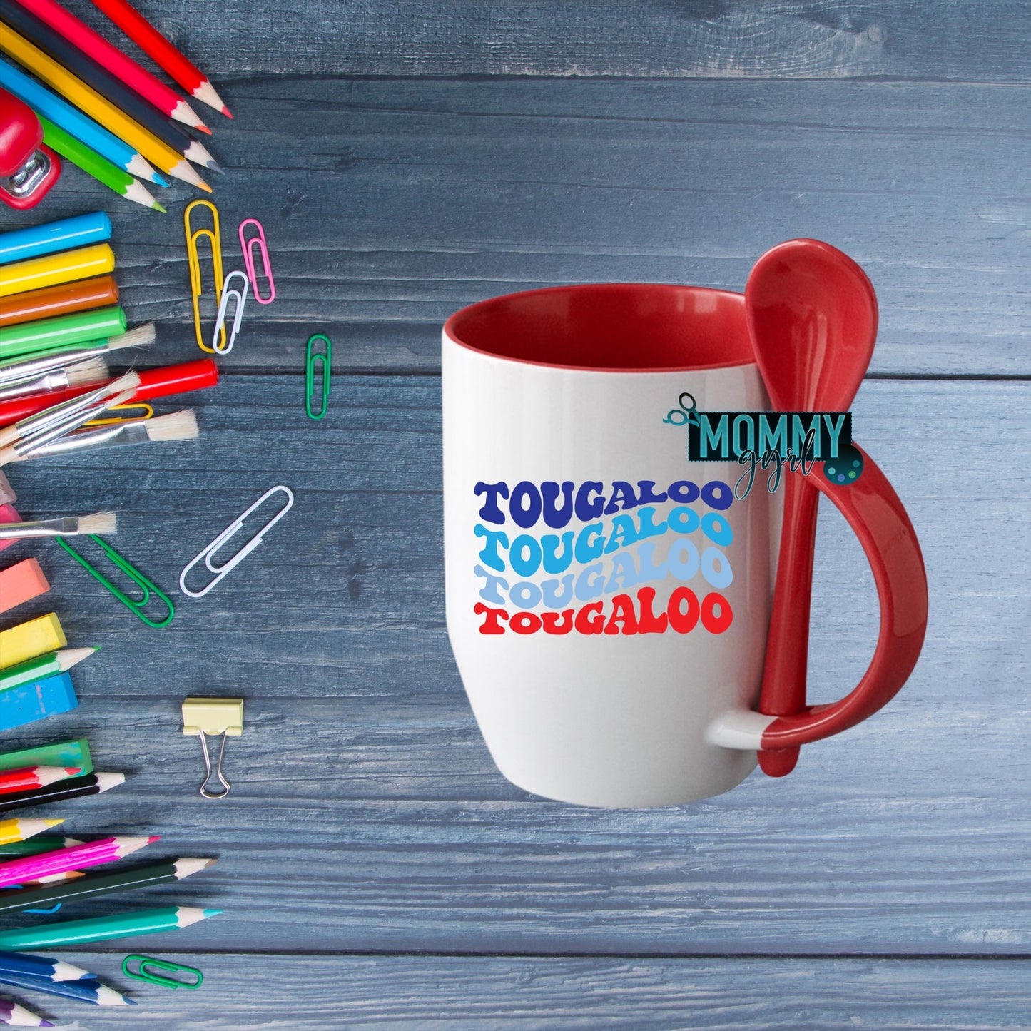 Tougaloo Wavy Mug with Spoon