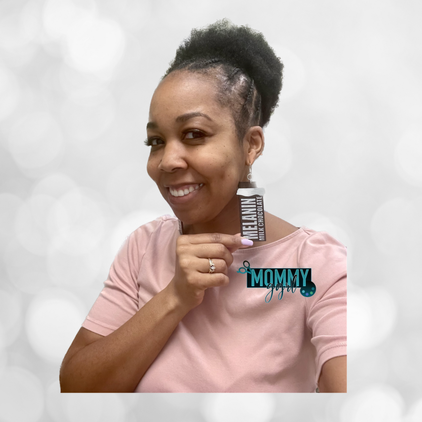 Melanin Chocolate Bar Earrings