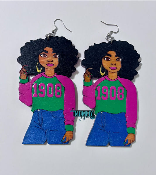 Jersey Shirt Diva Earrings