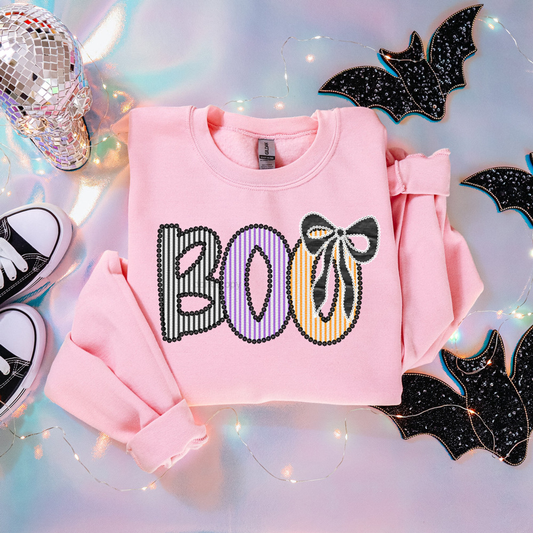 Seersucker Boo Sweatshirt