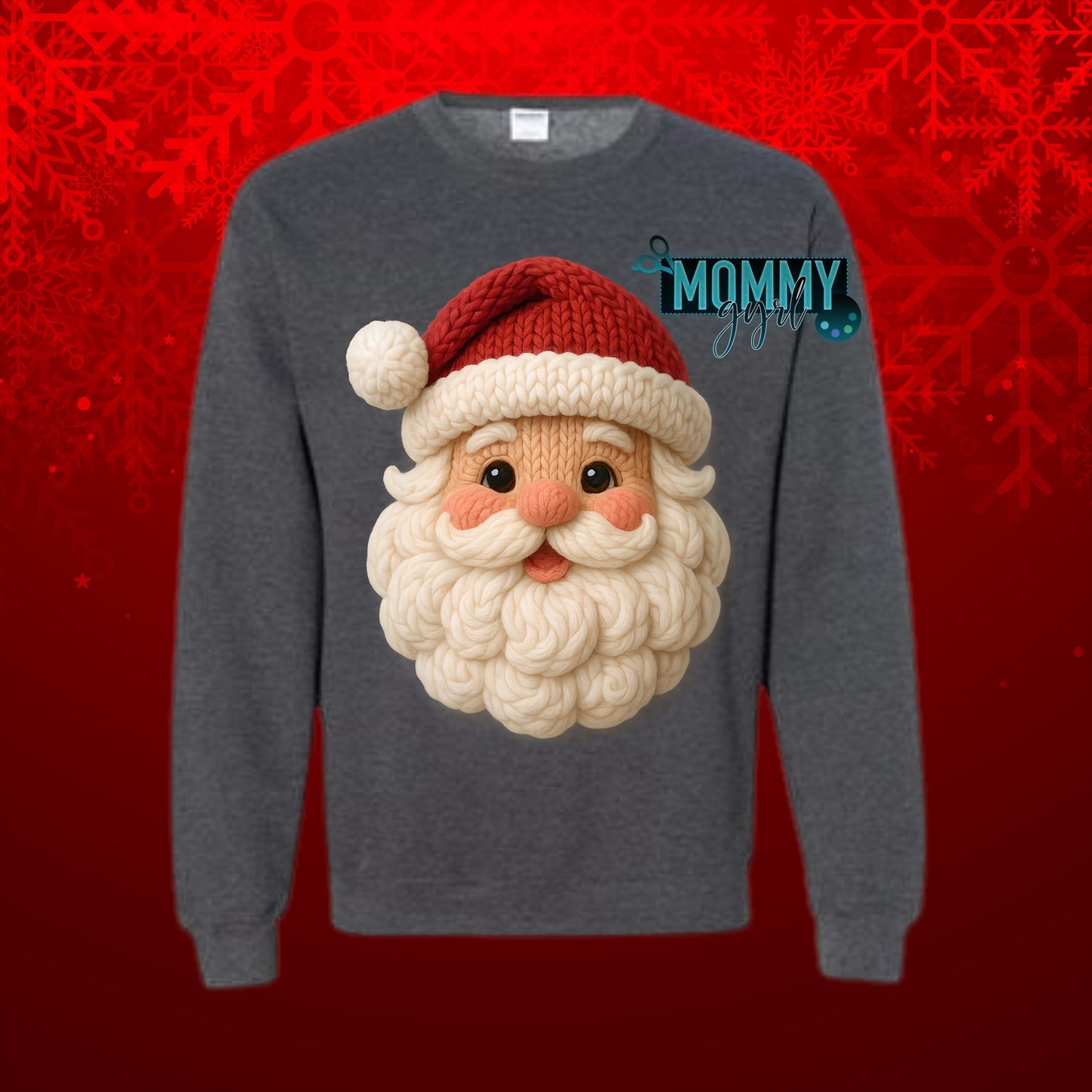 Crochet Santa Sweatshirt