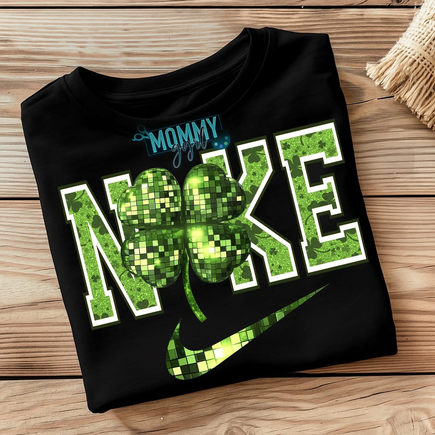 Faux Shimmer Four Leaf Clover Shirt
