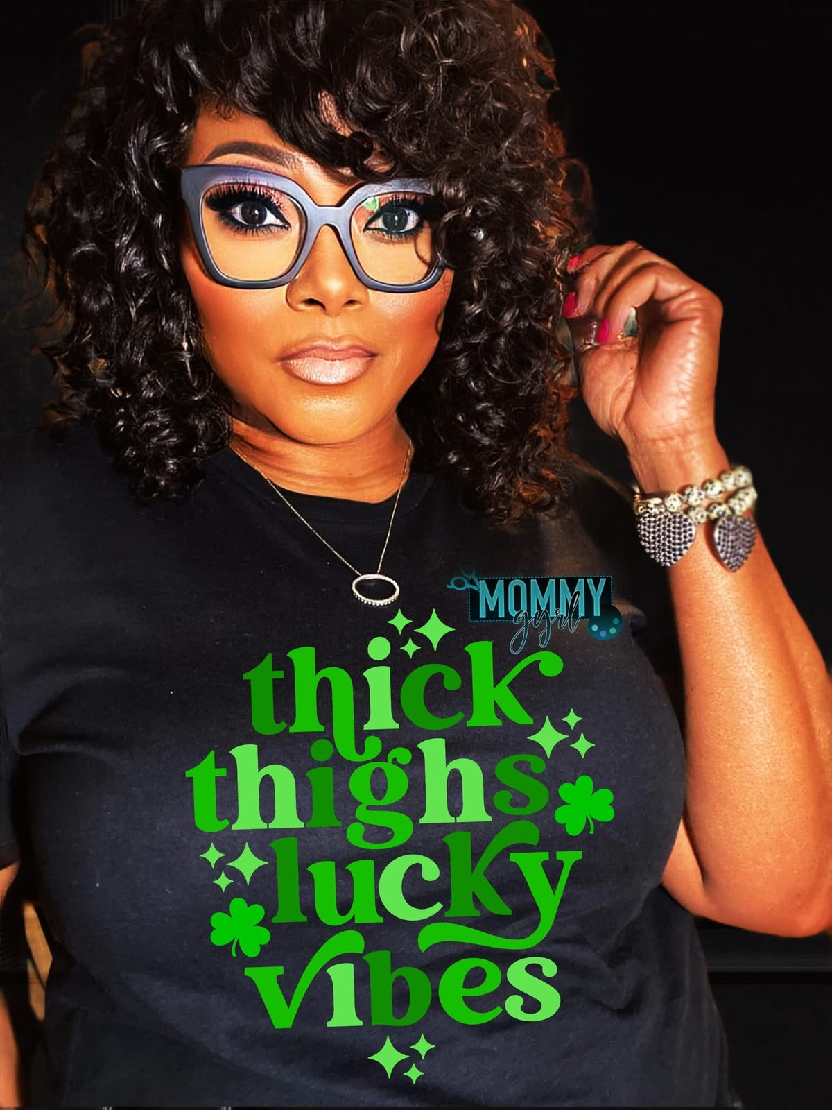 Thick Thighs Lucky Vibes Shirt