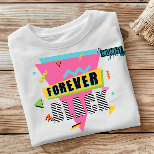 Forever Black Retro Sweatshirt