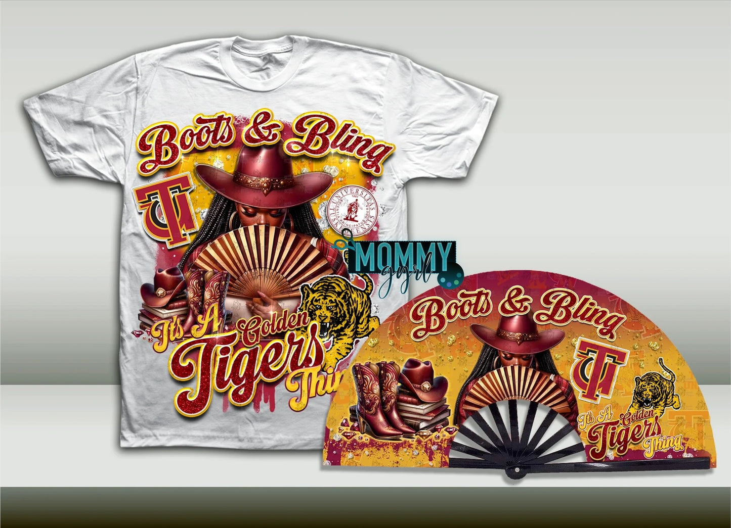 Boots and Bling College University Shirt