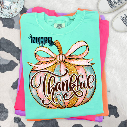 Pastel Thankful Pumpkin Shirt