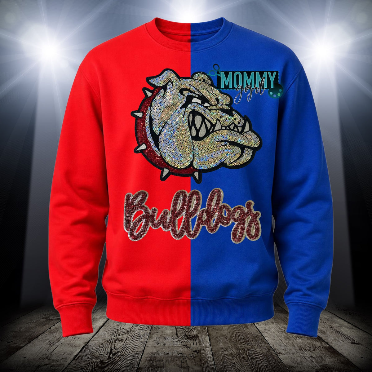 Bulldogs Sequined Split Shirt