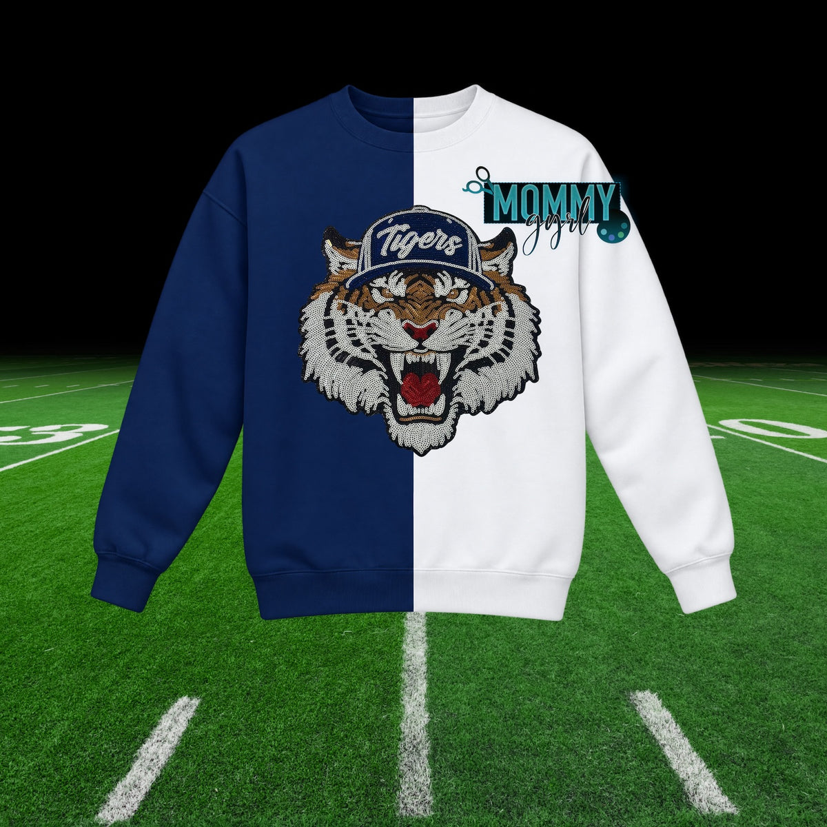 Tigers Sequined Split Shirt