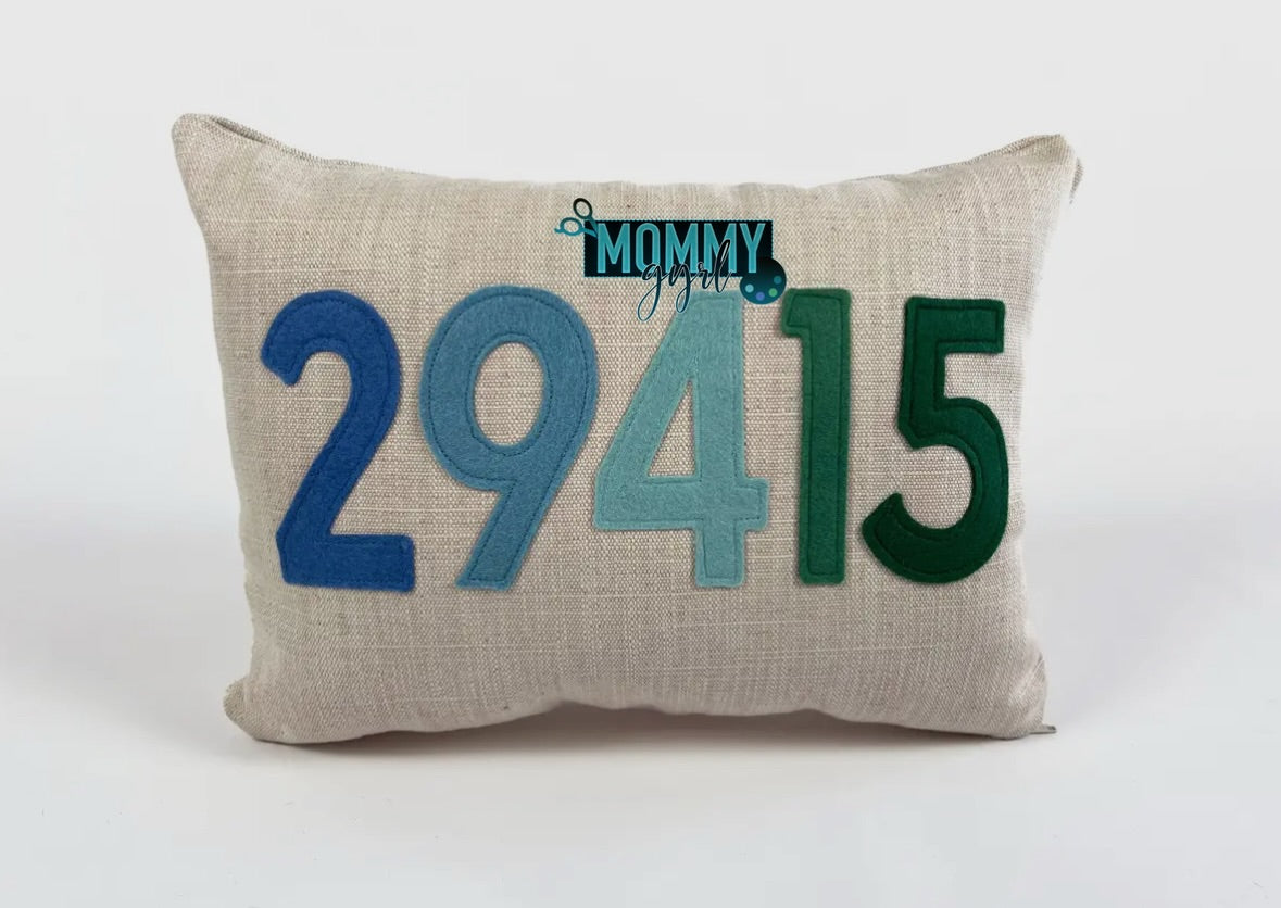 Zip Code Pillow Set