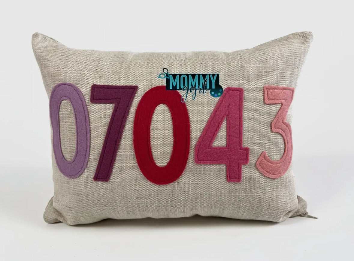 Zip Code Pillow Set