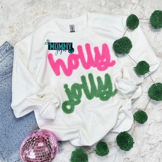 Holly Jolly Chenille Sweatshirt