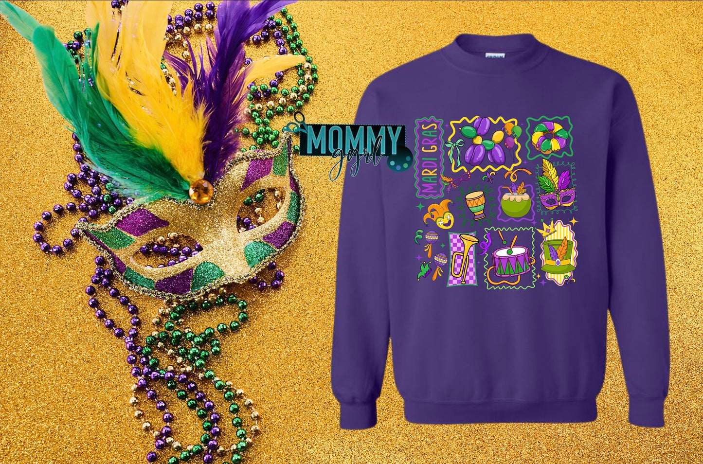 Mardi Gras Delights Sweatshirt