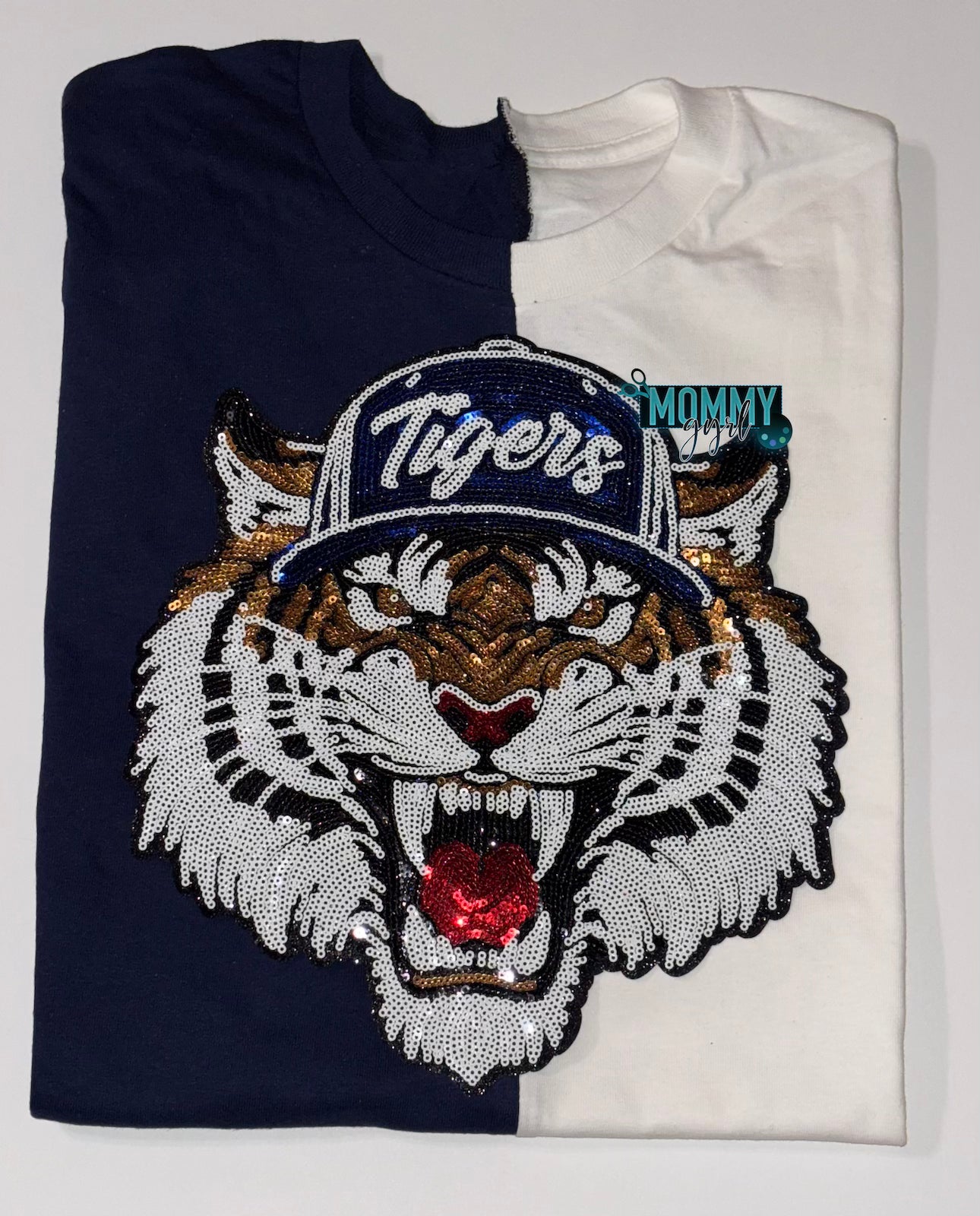 Tigers Sequined Split Shirt