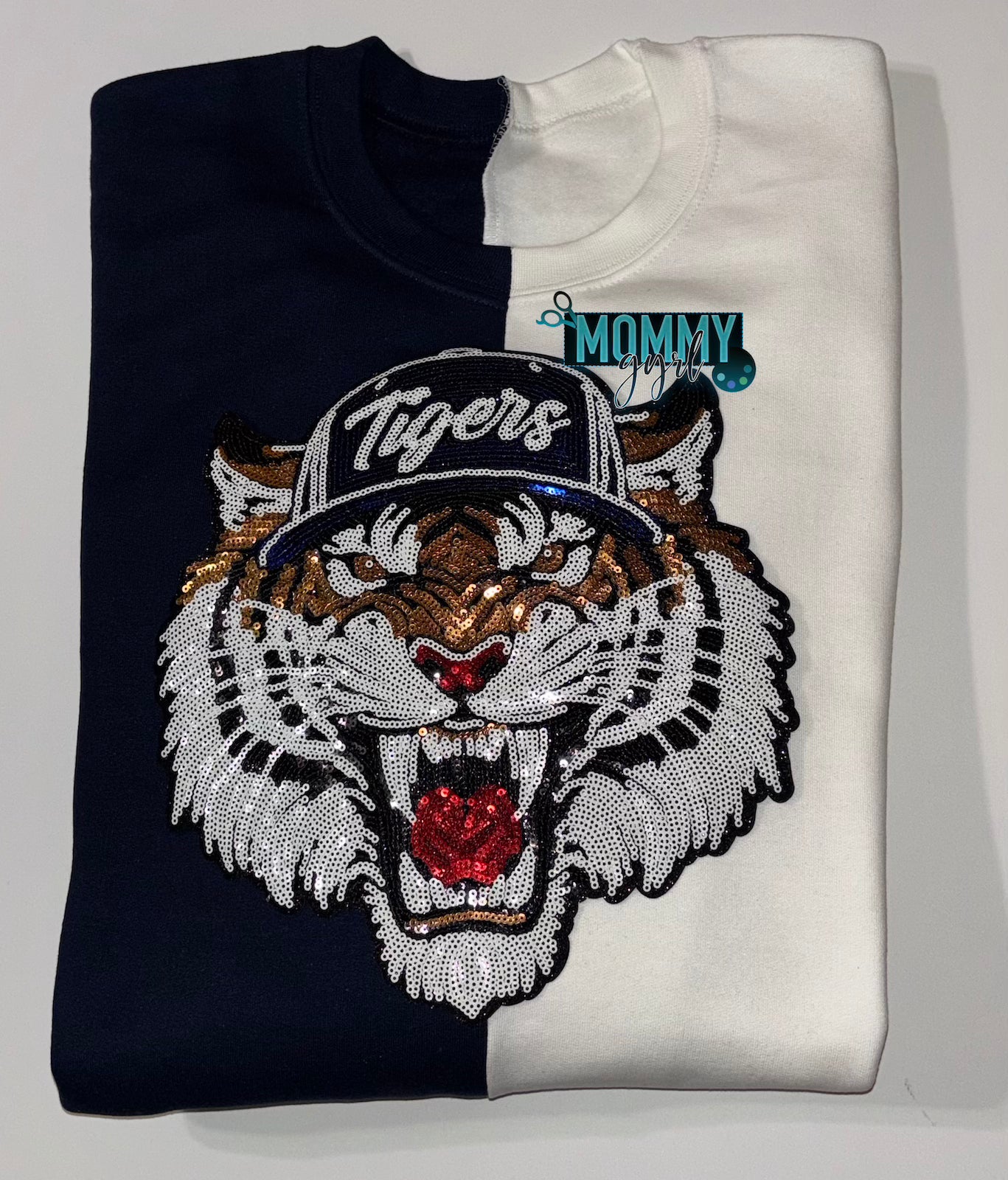 Tigers Sequined Split Shirt
