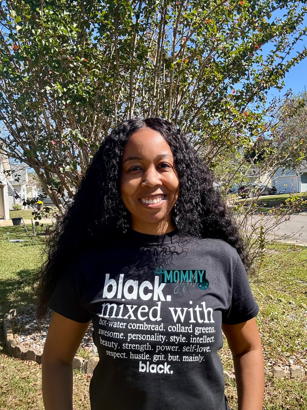 Black Mixed With Black Shirt