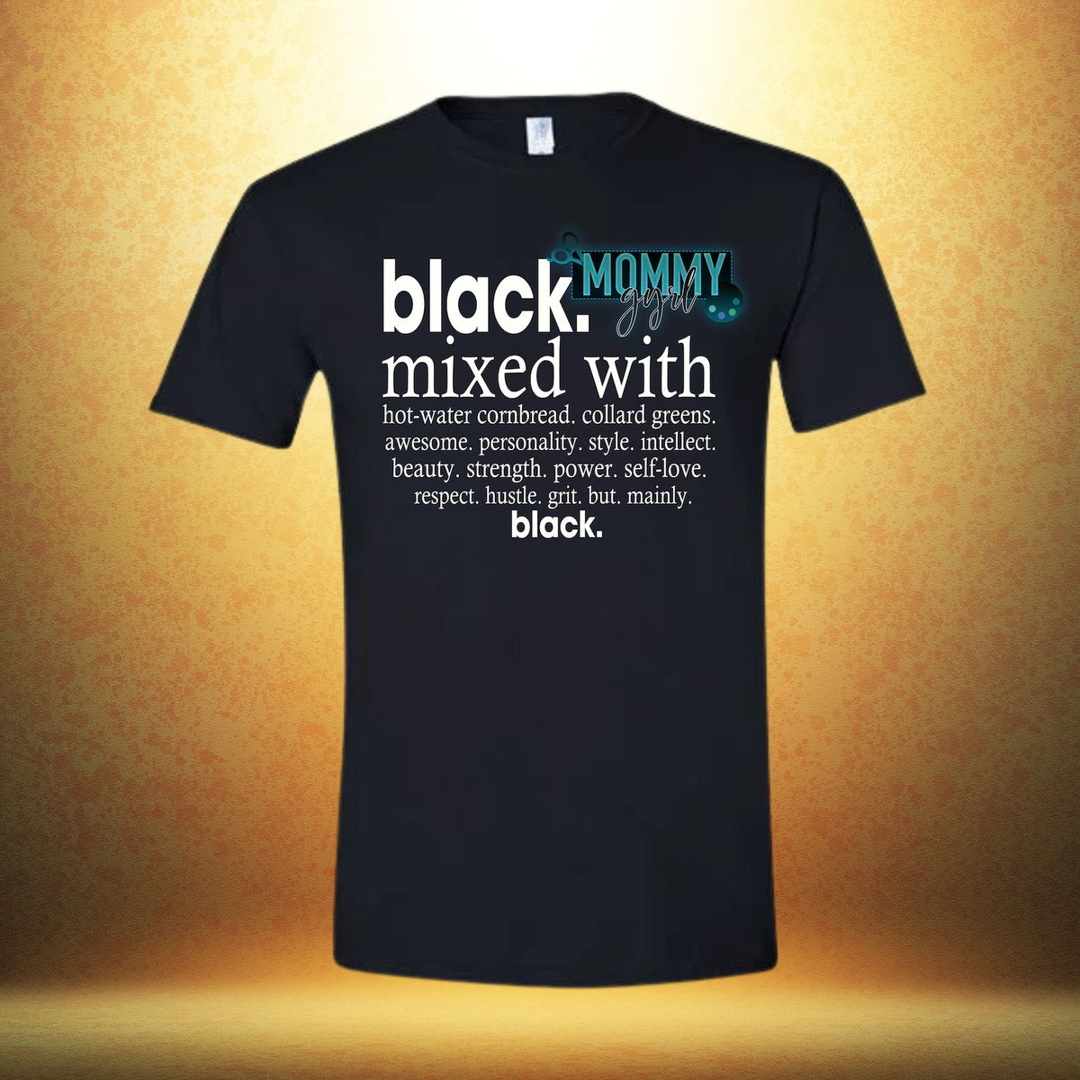 Black Mixed With Black Shirt