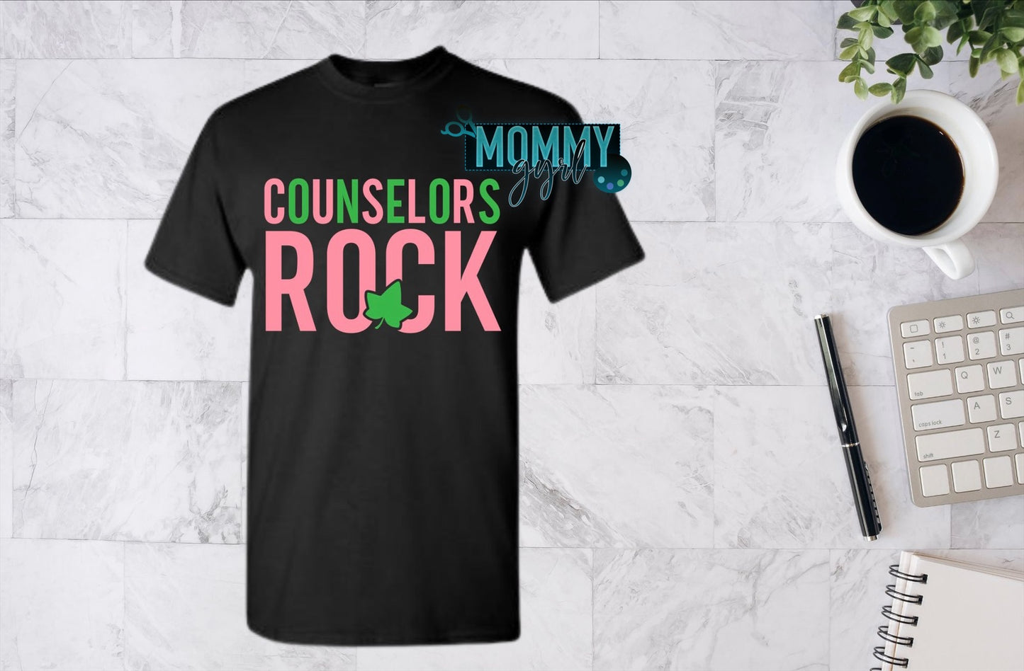Counselor Pink & Green Shirt